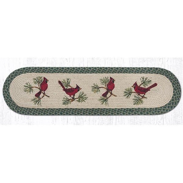13 x 48 in. Cardinals Printed Oval Patch Runner, Capitol Importing Co, Mfr#: 64-365C